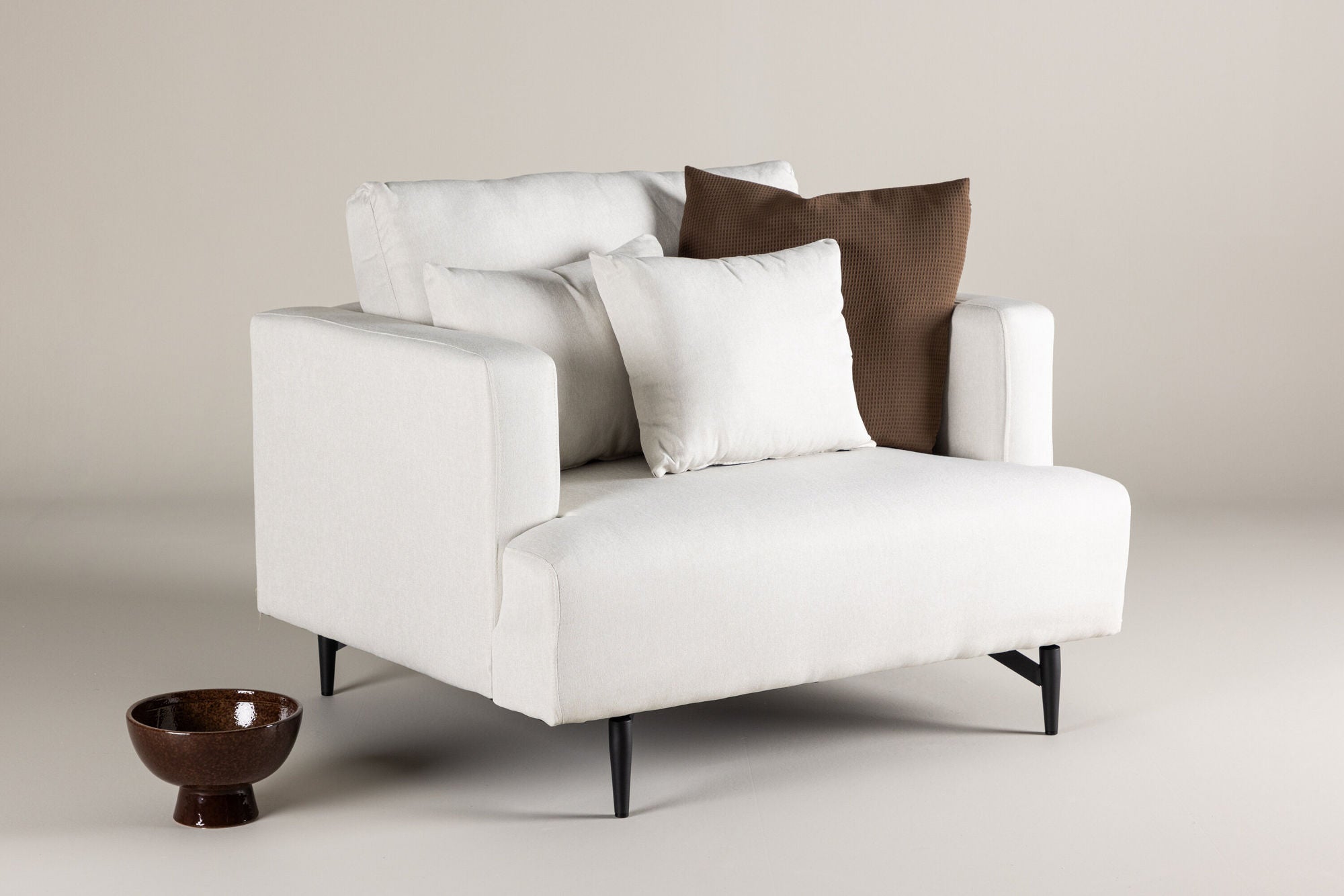 Sofia Fåtölj Linne, Beige