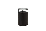 Furniture Fashion Bovall Sidobord Ø37, Svart - Azalea Home