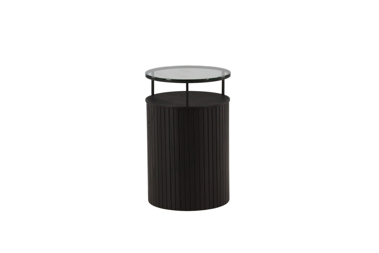 Furniture Fashion Bovall Sidobord Ø37, Svart - Azalea Home