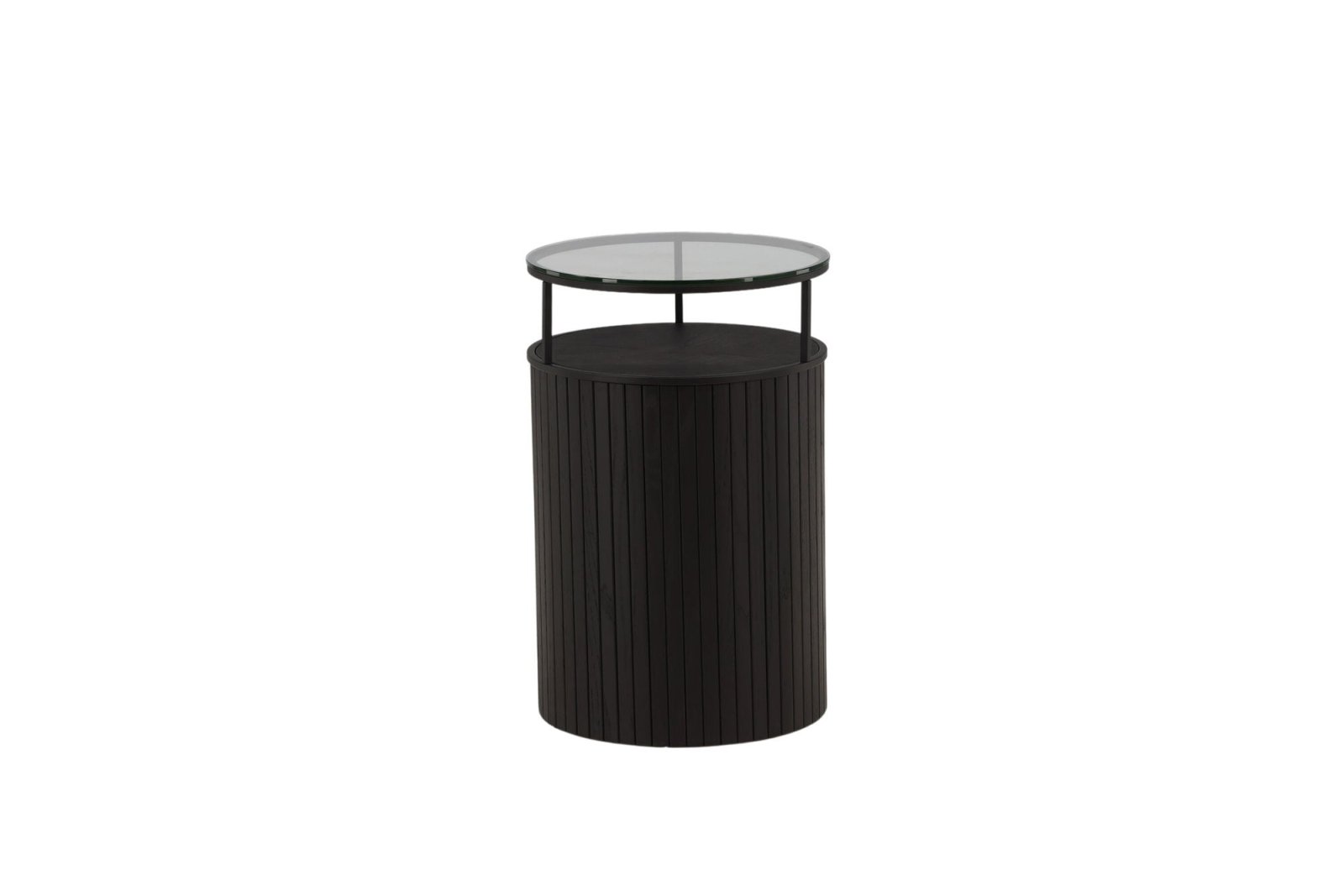 Furniture Fashion Bovall Sidobord Ø37, Svart - Azalea Home