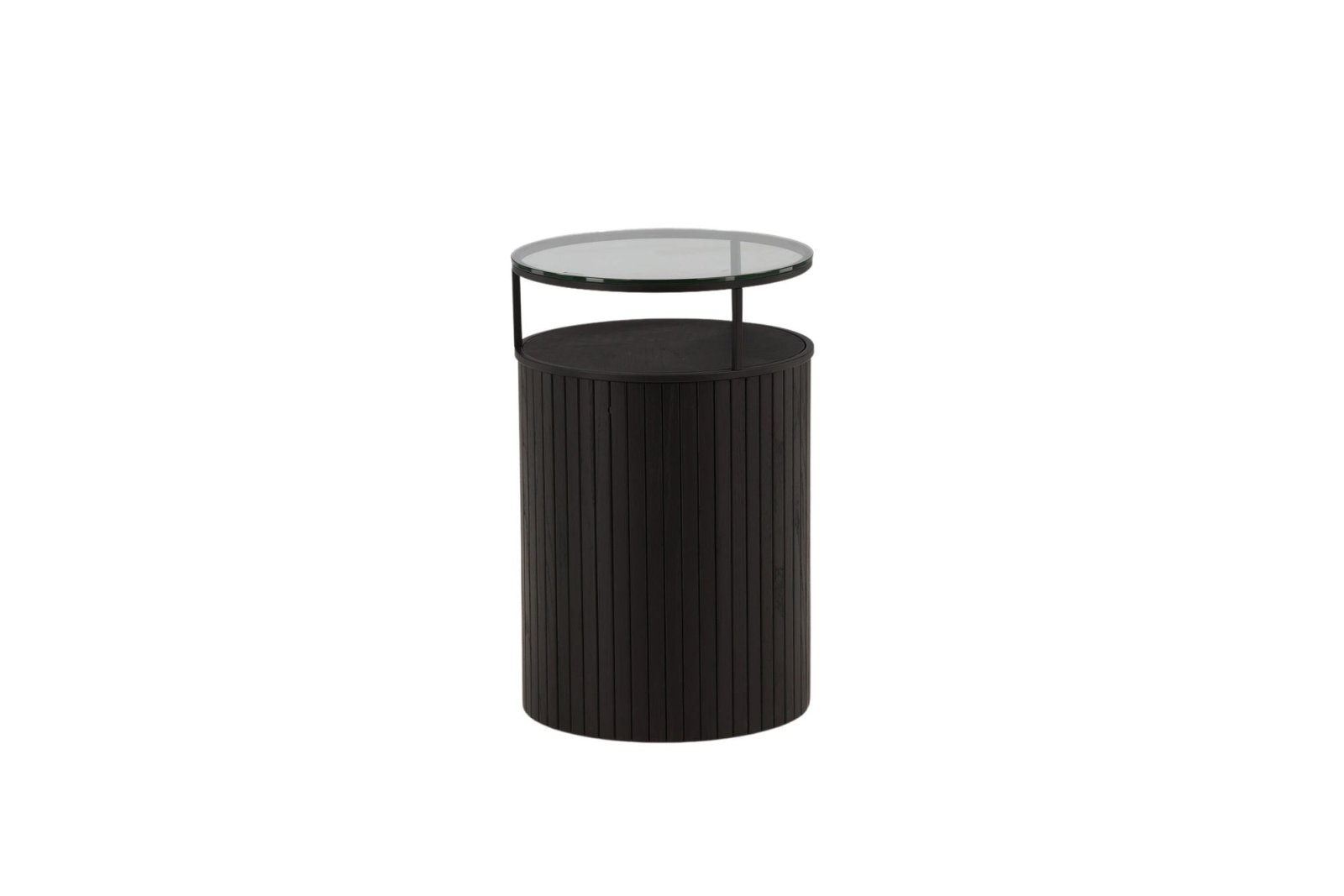 Furniture Fashion Bovall Sidobord Ø37, Svart - Azalea Home