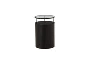 Furniture Fashion Bovall Sidobord Ø37, Svart - Azalea Home