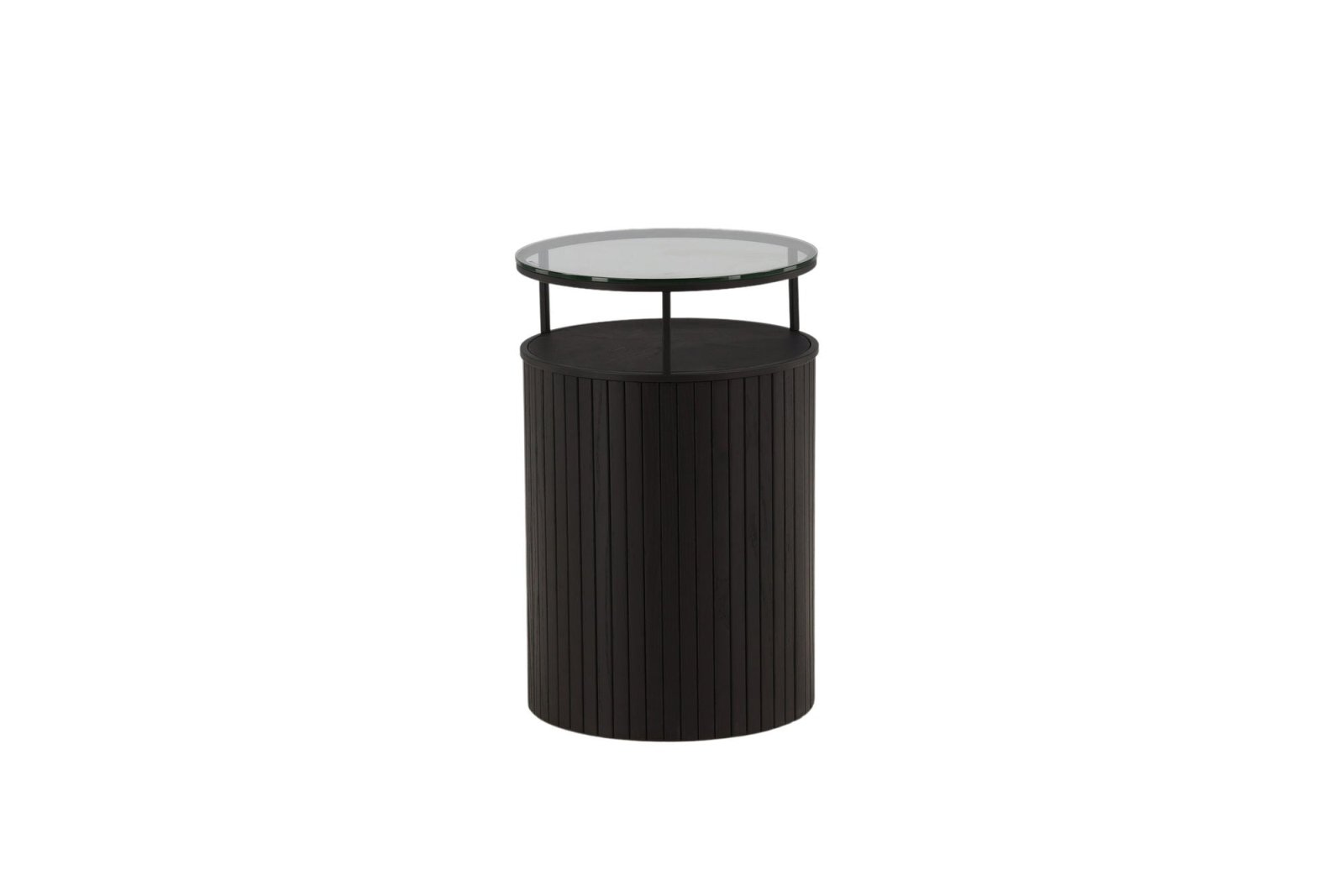 Furniture Fashion Bovall Sidobord Ø37, Svart - Azalea Home