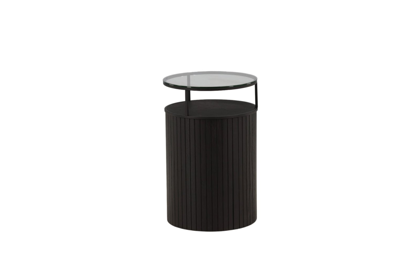 Furniture Fashion Bovall Sidobord Ø37, Svart - Azalea Home