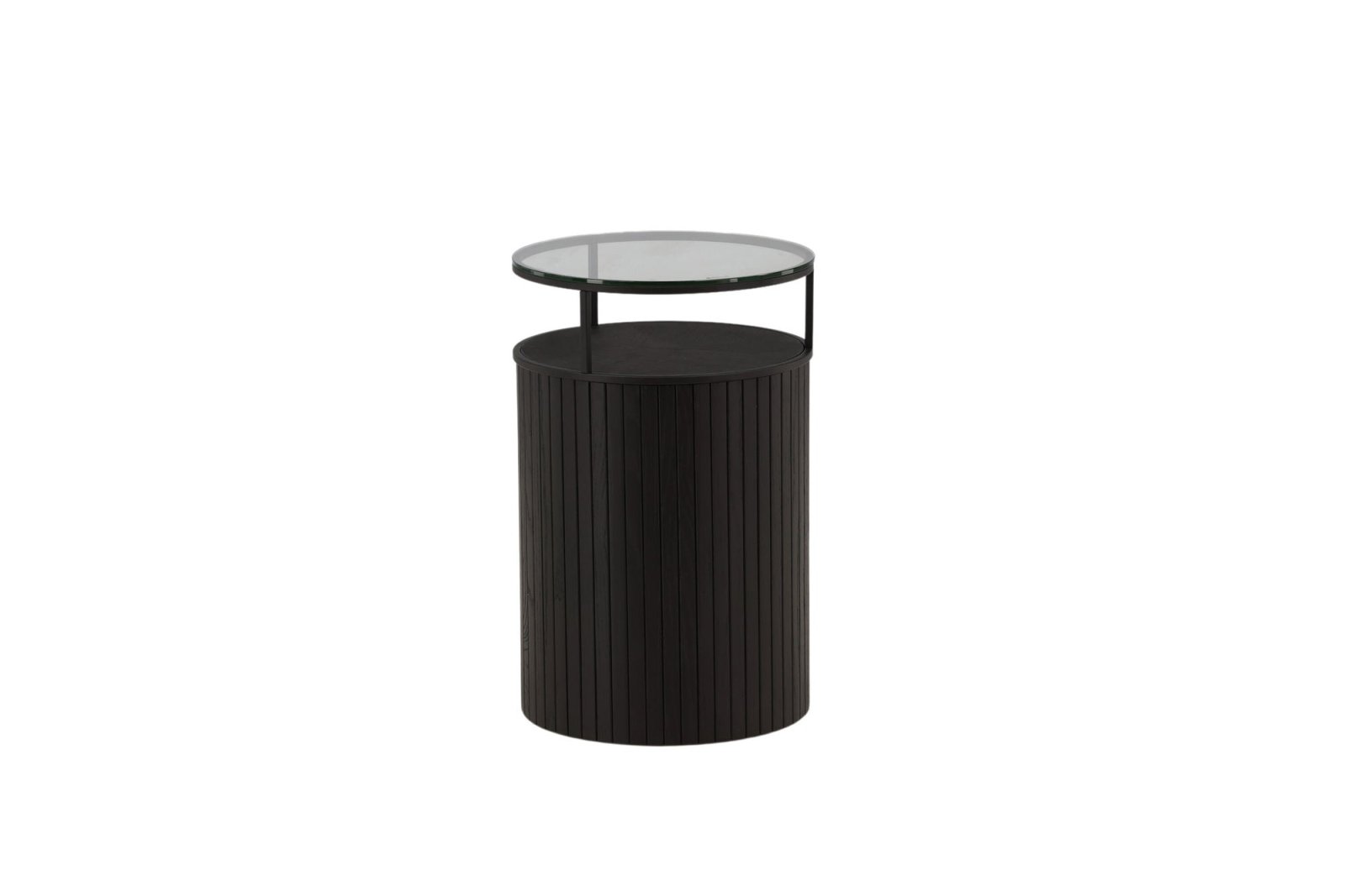 Furniture Fashion Bovall Sidobord Ø37, Svart - Azalea Home