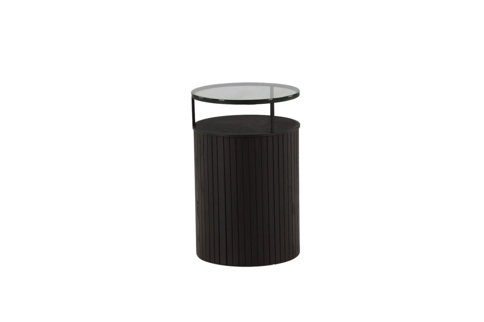 Furniture Fashion Bovall Sidobord Ø37, Svart - Azalea Home