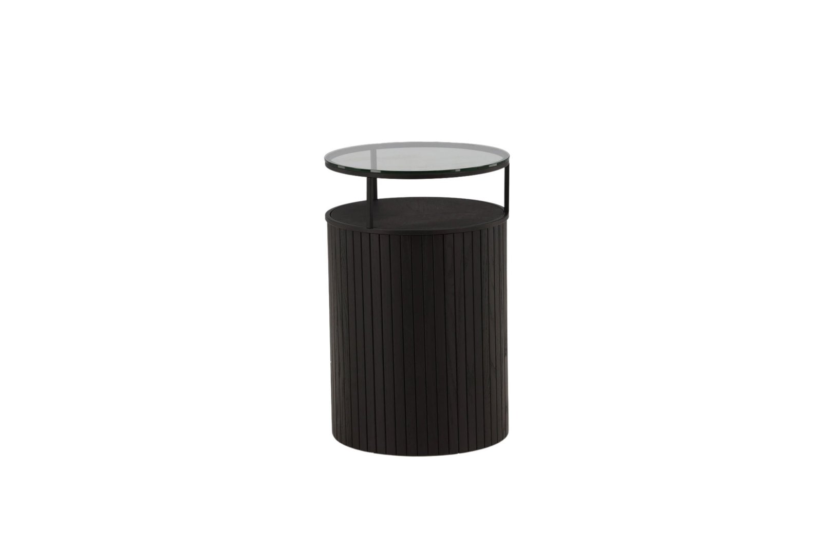 Furniture Fashion Bovall Sidobord Ø37, Svart - Azalea Home