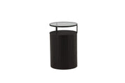 Furniture Fashion Bovall Sidobord Ø37, Svart - Azalea Home