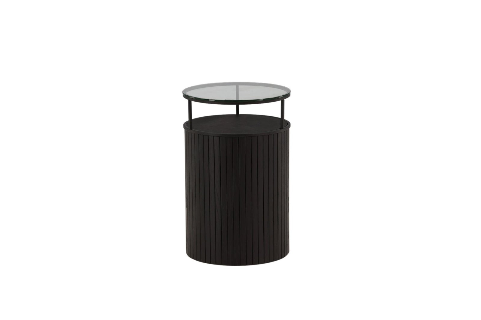 Furniture Fashion Bovall Sidobord Ø37, Svart - Azalea Home