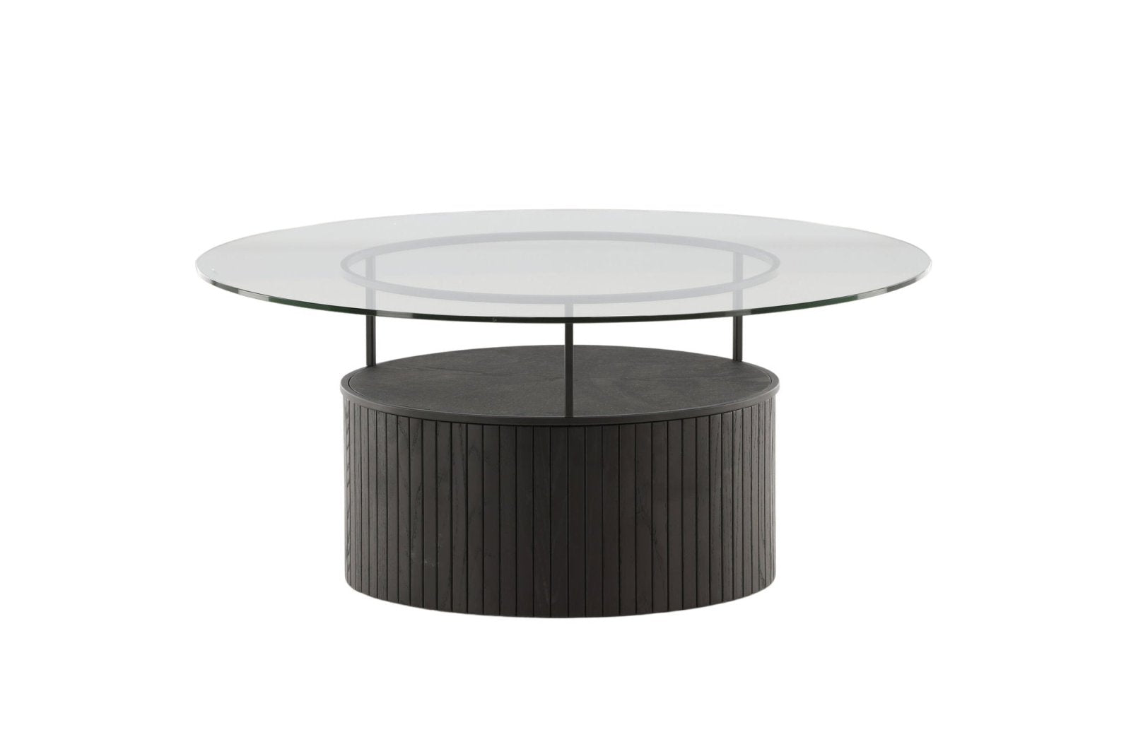 Furniture Fashion Bovall Soffbord Ø90, Svart - Azalea Home