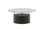Furniture Fashion Bovall Soffbord Ø90, Svart - Azalea Home