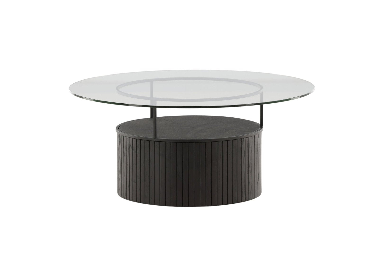 Furniture Fashion Bovall Soffbord Ø90, Svart - Azalea Home