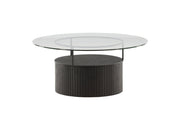 Furniture Fashion Bovall Soffbord Ø90, Svart - Azalea Home