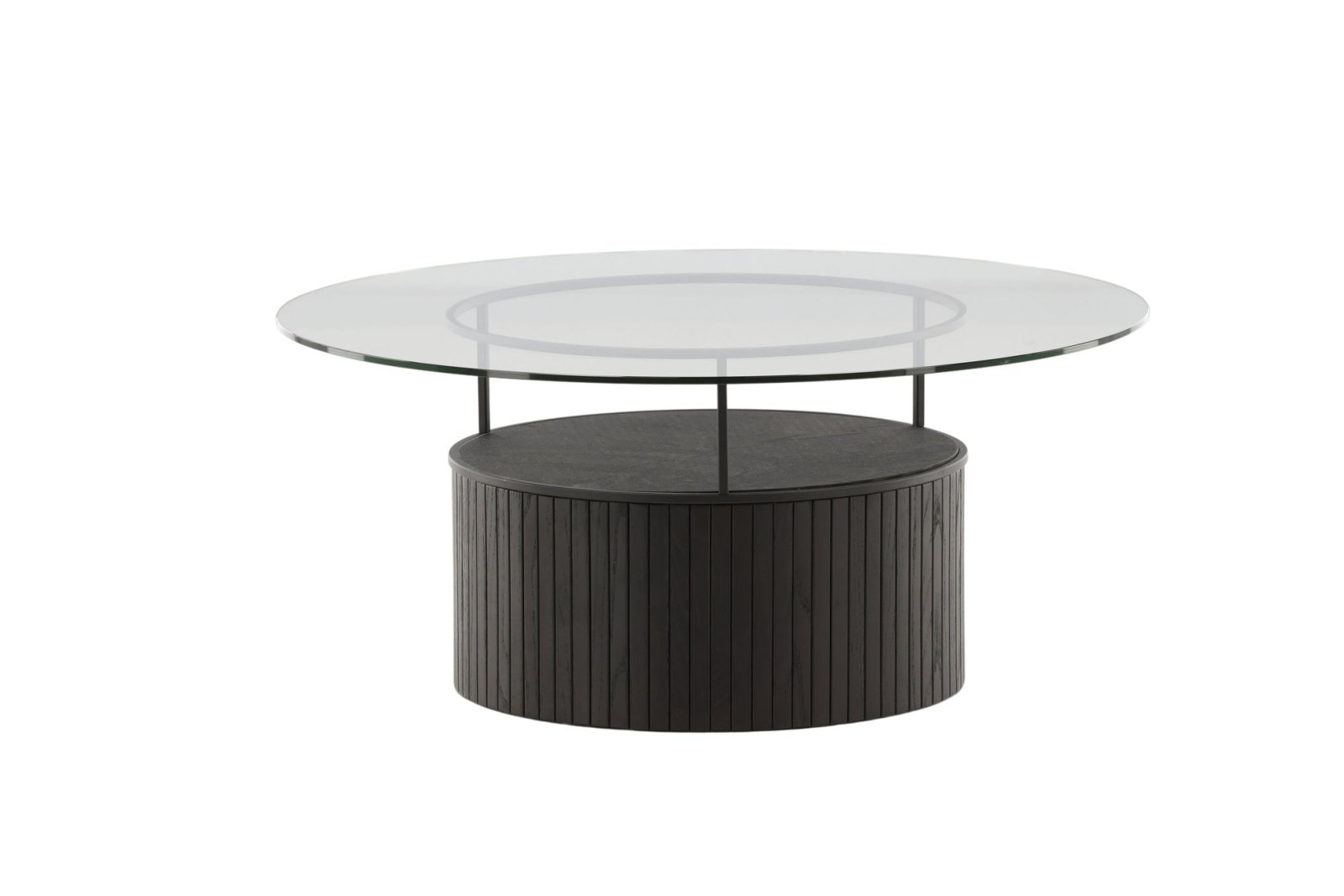 Furniture Fashion Bovall Soffbord Ø90, Svart - Azalea Home