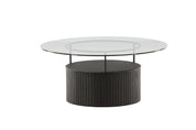 Furniture Fashion Bovall Soffbord Ø90, Svart - Azalea Home