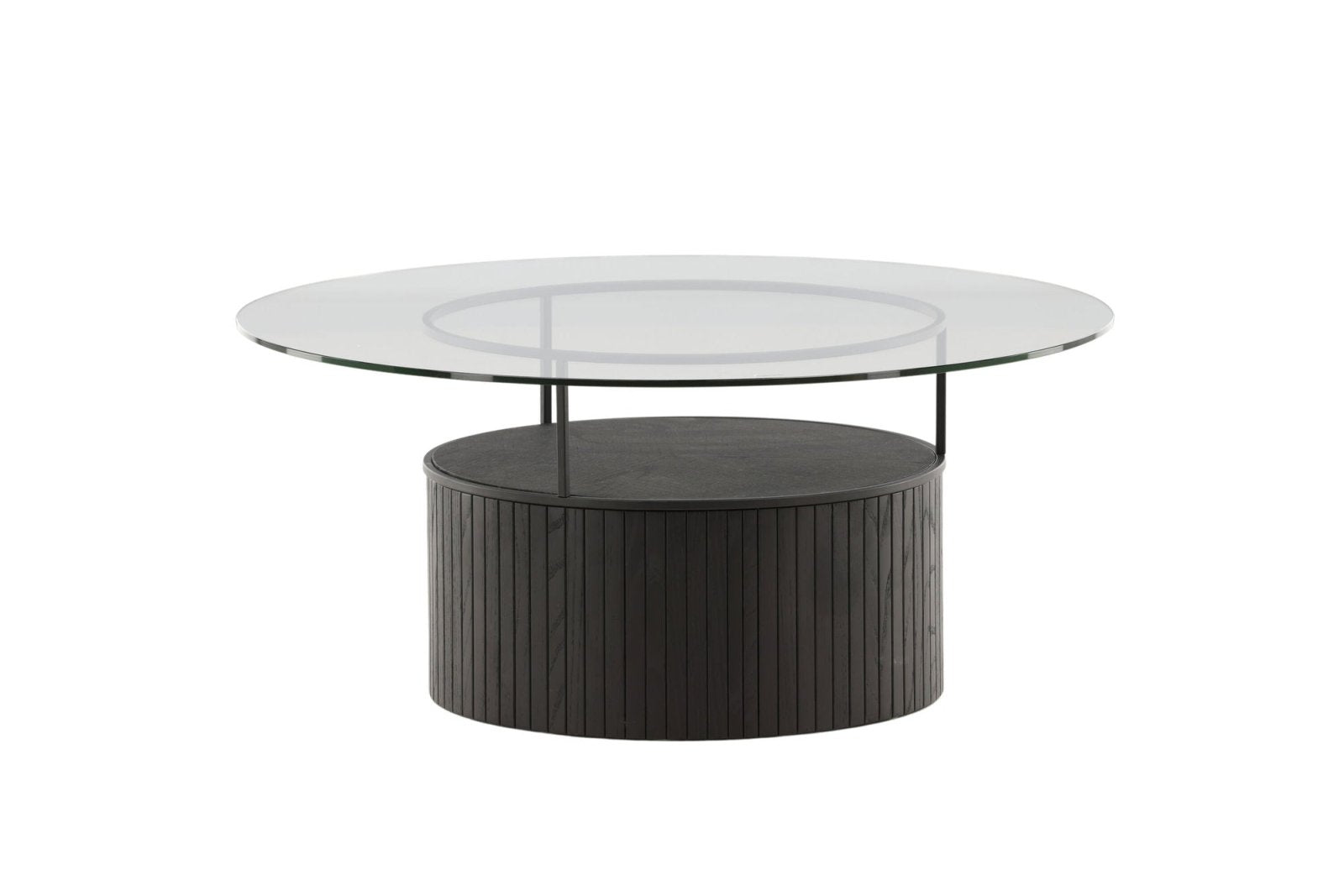 Furniture Fashion Bovall Soffbord Ø90, Svart - Azalea Home