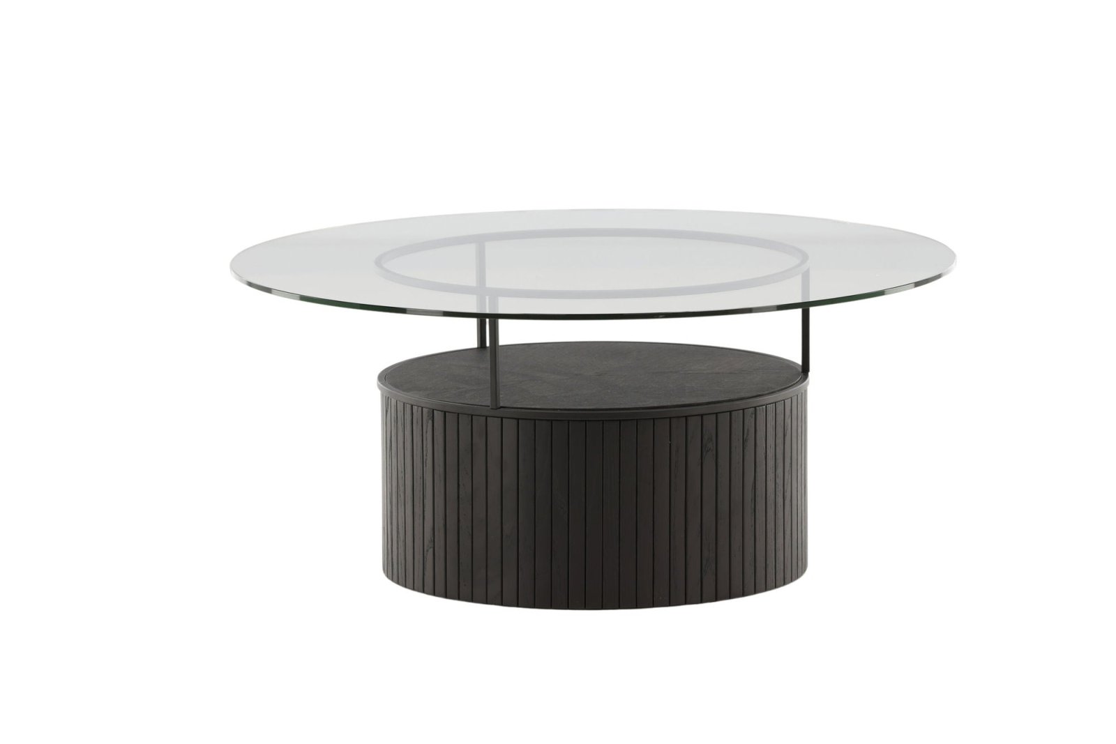Furniture Fashion Bovall Soffbord Ø90, Svart - Azalea Home