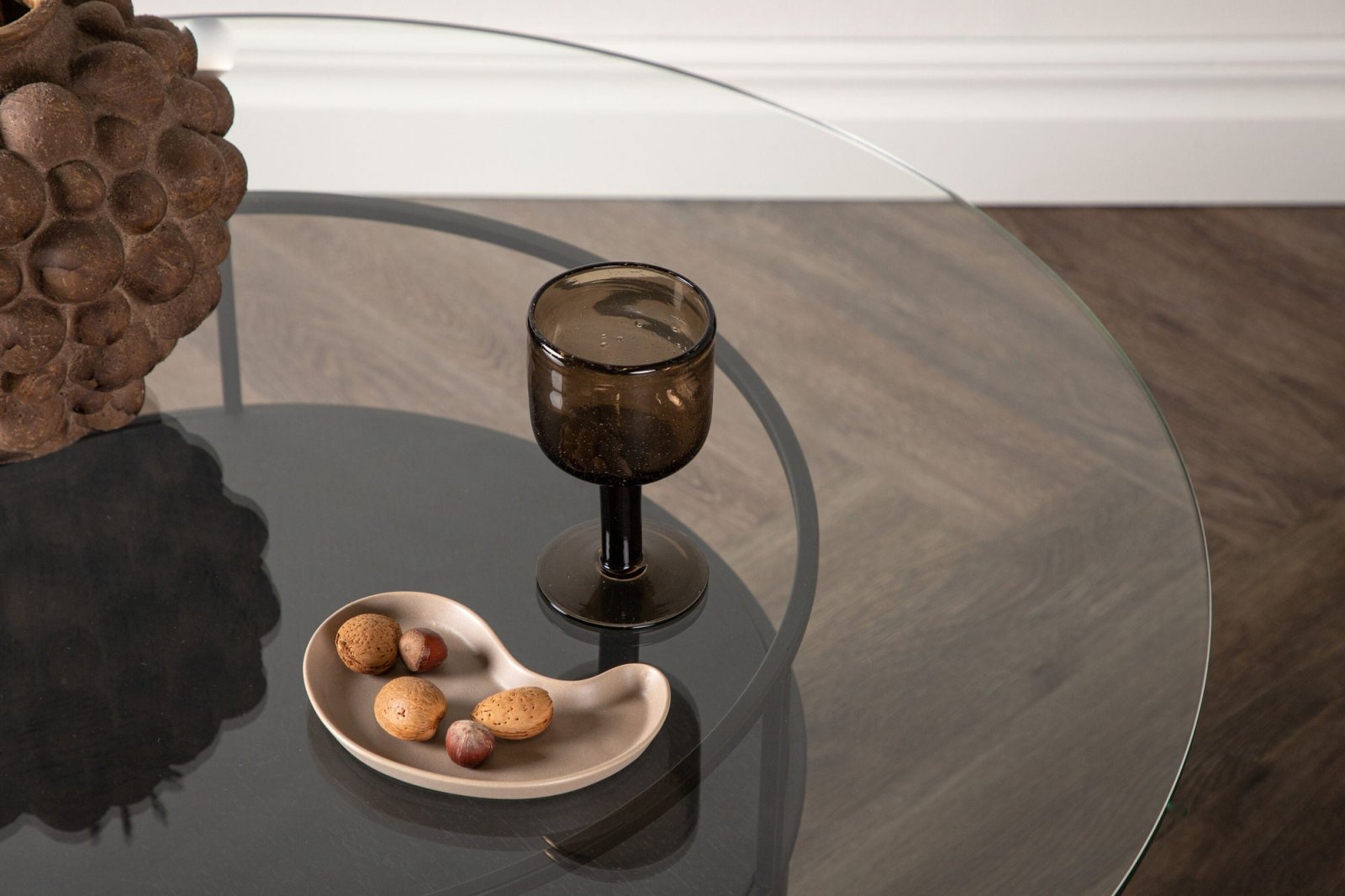 Furniture Fashion Bovall Soffbord Ø90, Svart - Azalea Home