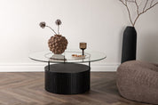 Furniture Fashion Bovall Soffbord Ø90, Svart - Azalea Home