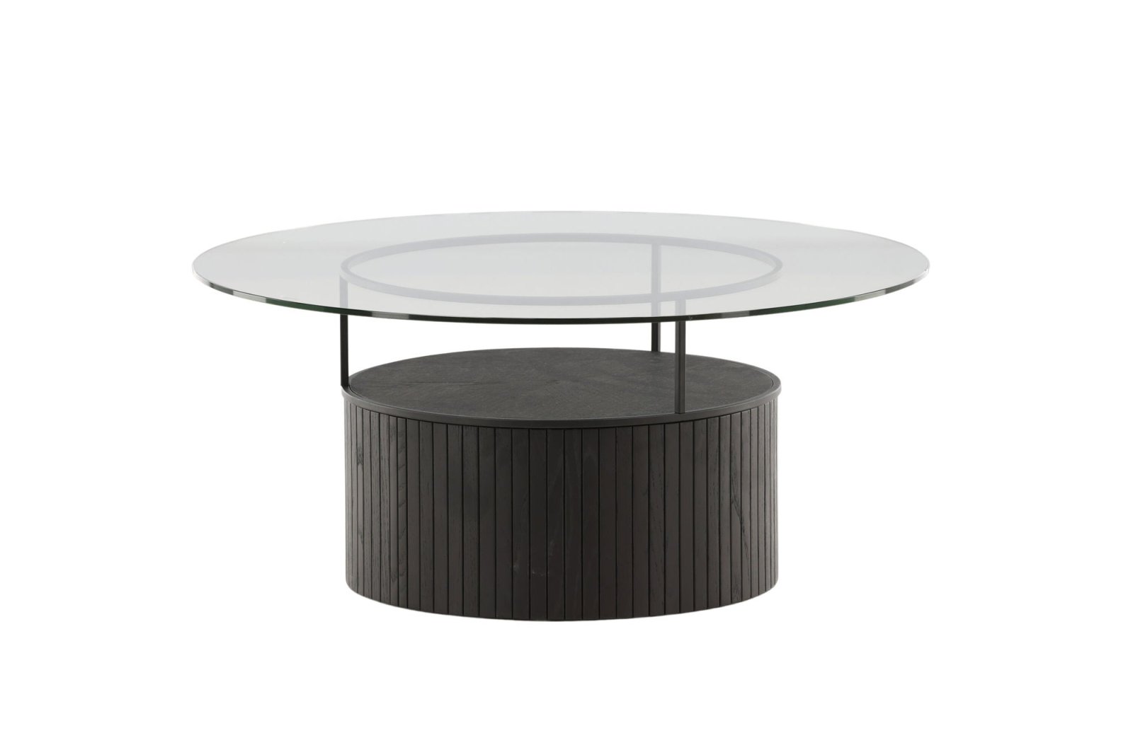 Furniture Fashion Bovall Soffbord Ø90, Svart - Azalea Home