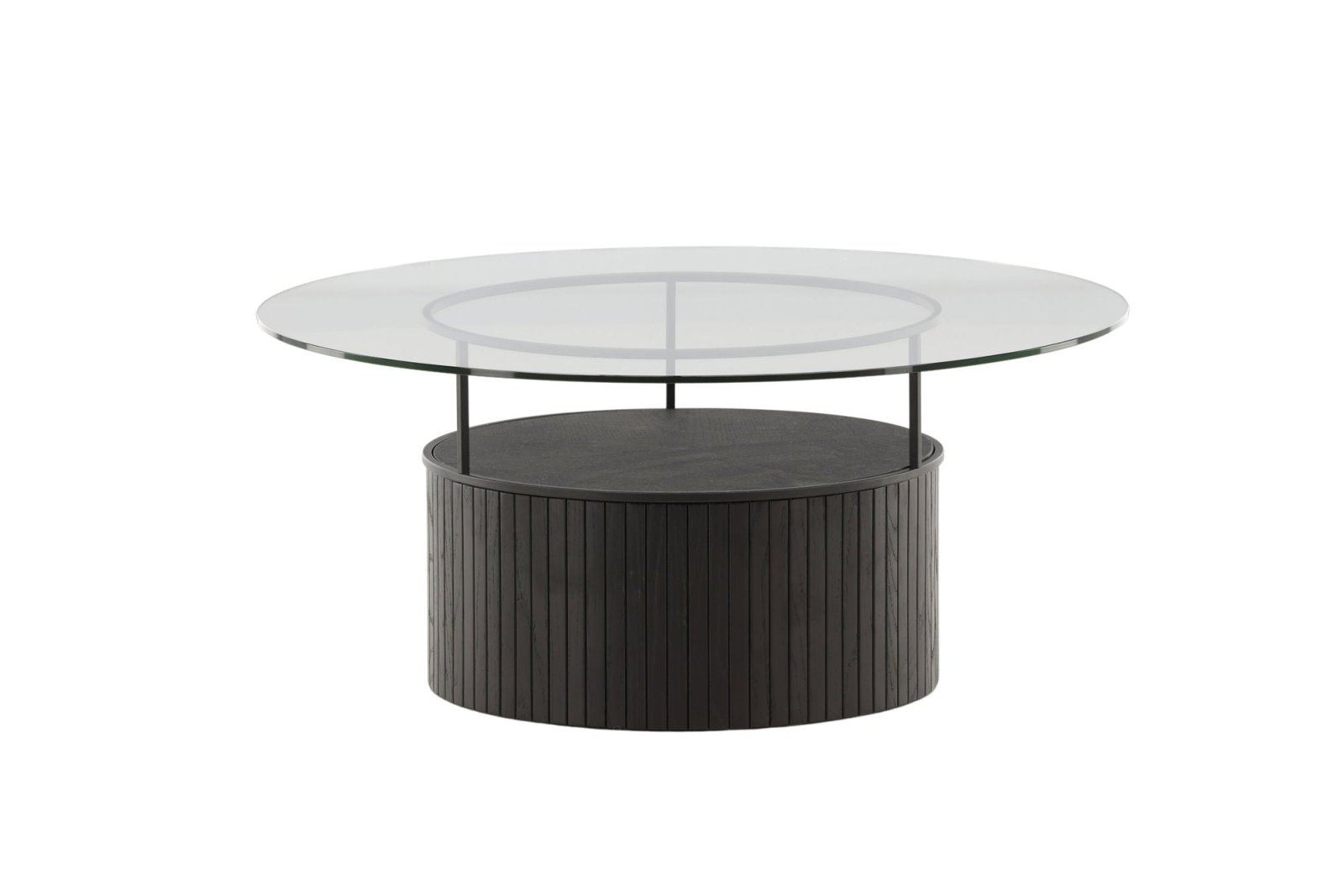 Furniture Fashion Bovall Soffbord Ø90, Svart - Azalea Home