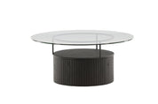 Furniture Fashion Bovall Soffbord Ø90, Svart - Azalea Home