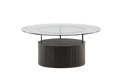 Furniture Fashion Bovall Soffbord Ø90, Svart - Azalea Home