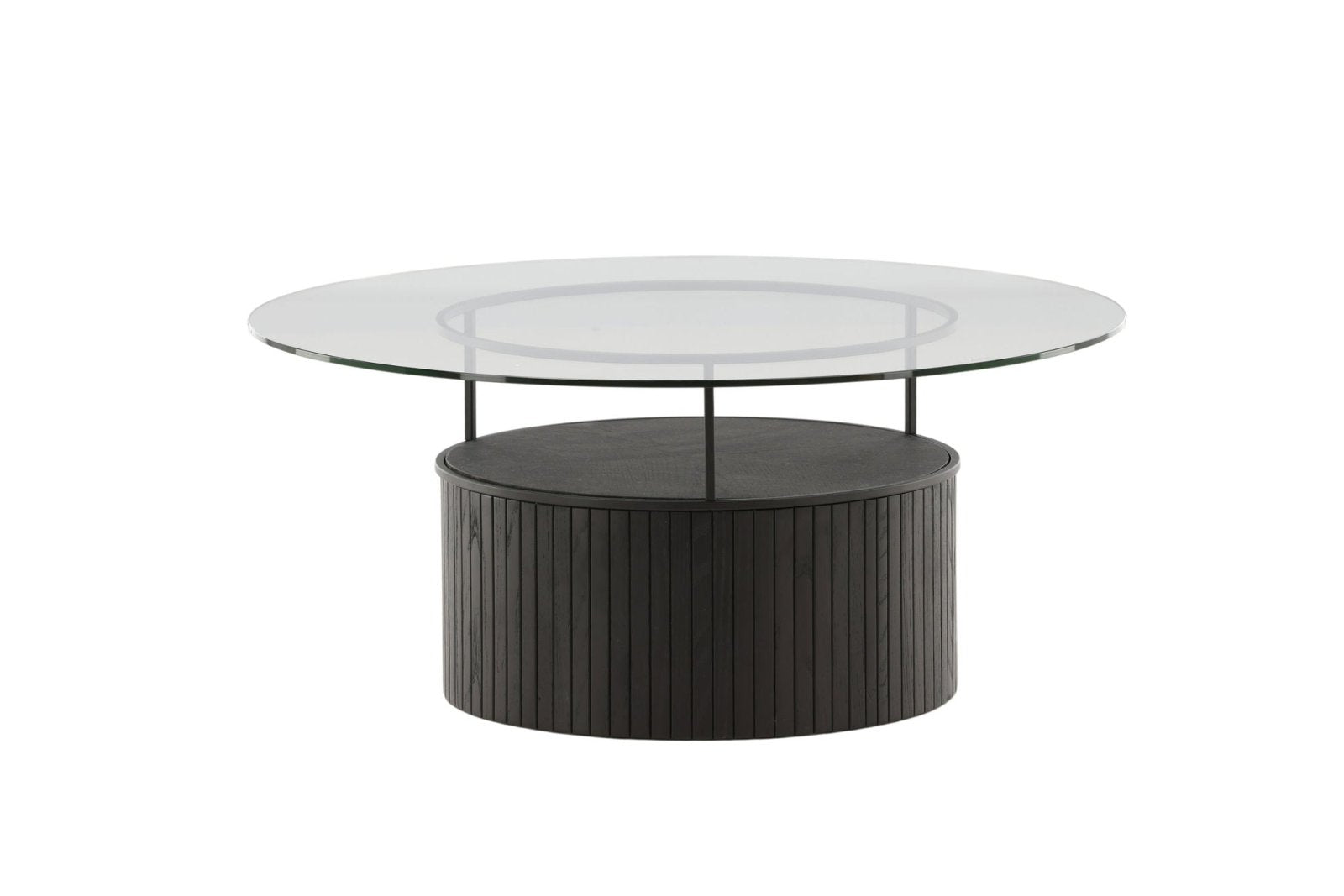 Furniture Fashion Bovall Soffbord Ø90, Svart - Azalea Home
