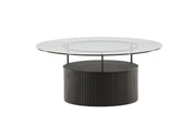 Furniture Fashion Bovall Soffbord Ø90, Svart - Azalea Home