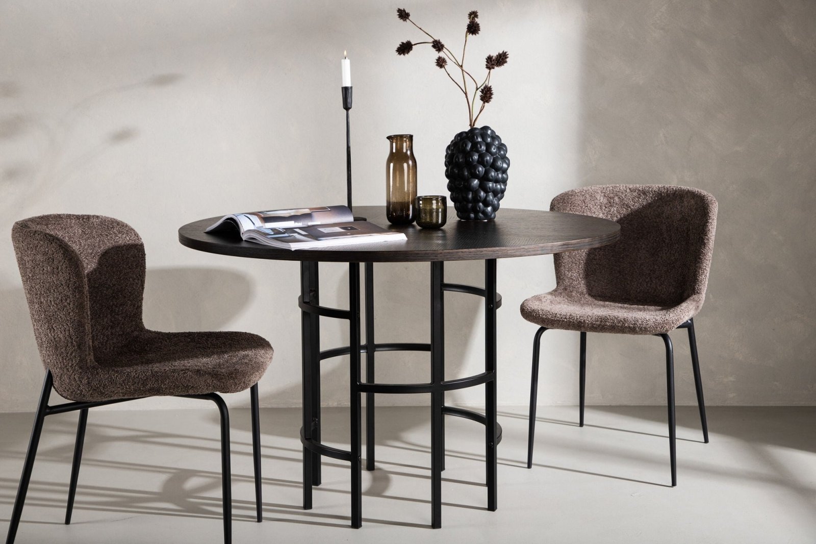 Furniture Fashion Copenhagen Matbord Ø115, Mocca - Azalea Home
