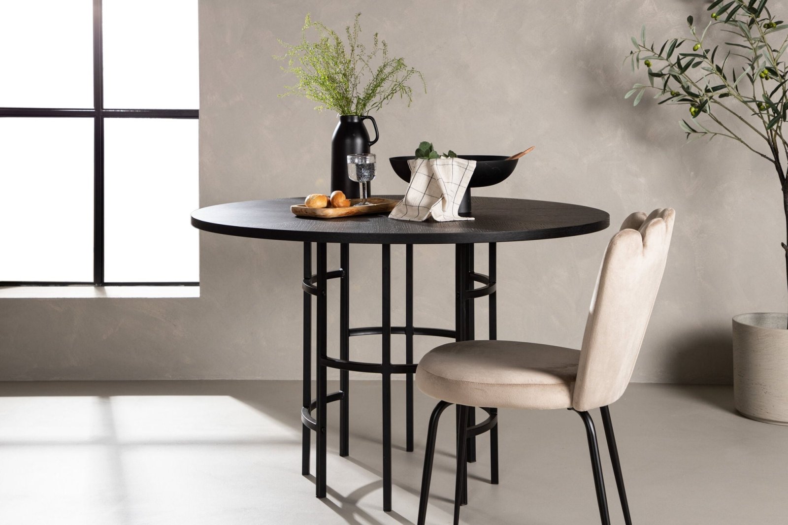Furniture Fashion Copenhagen Matbord Ø115, Svart - Azalea Home
