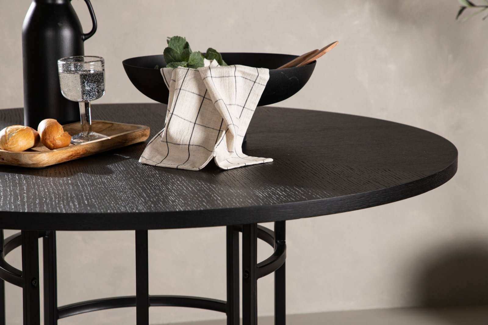 Furniture Fashion Copenhagen Matbord Ø115, Svart - Azalea Home