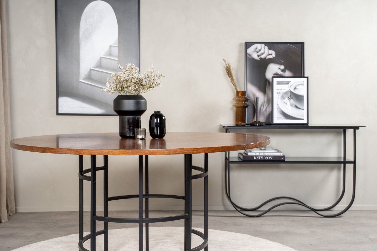 Furniture Fashion Copenhagen Matbord Ø140, Brun - Azalea Home