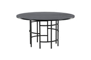Furniture Fashion Copenhagen Matbord Ø140, Svart - Azalea Home