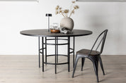 Furniture Fashion Copenhagen Matbord Ø140, Svart - Azalea Home
