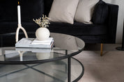 Furniture Fashion Falsterbo Soffbord Ø100, Svart - Azalea Home