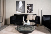 Furniture Fashion Falsterbo Soffbord Ø100, Svart - Azalea Home