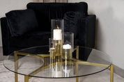 Furniture Fashion Kivik Soffbord Ø90, Mässing - Azalea Home