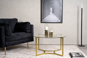 Furniture Fashion Kivik Soffbord Ø90, Mässing - Azalea Home
