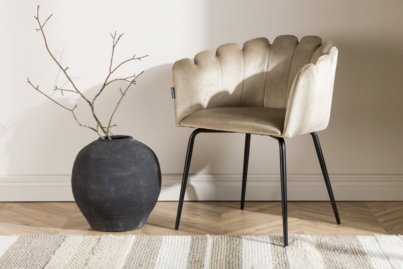 Furniture Fashion Limhamn Matstol, Beige - Azalea Home