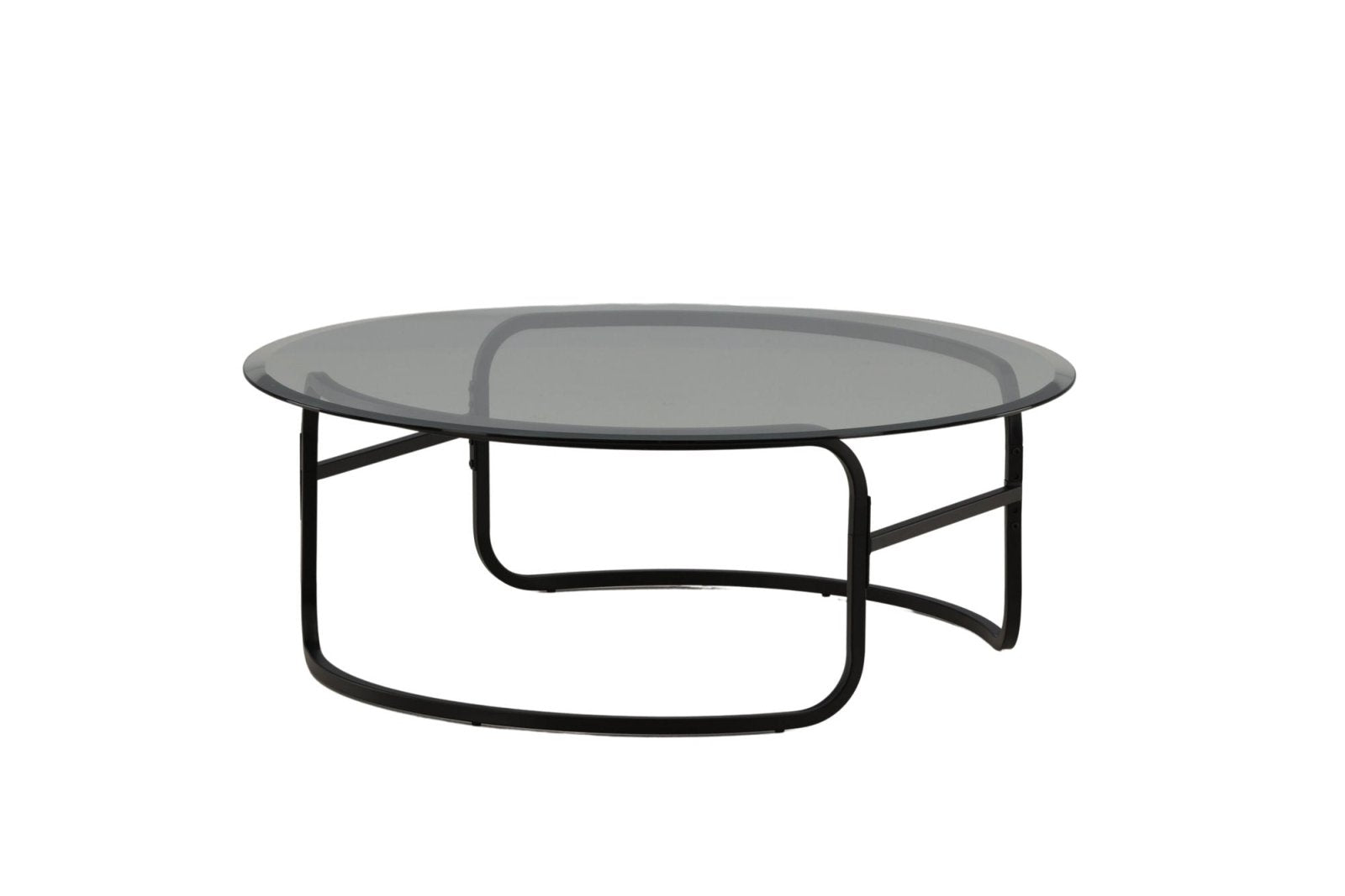 Furniture Fashion Lomma Soffbord Ø110, Svart - Azalea Home