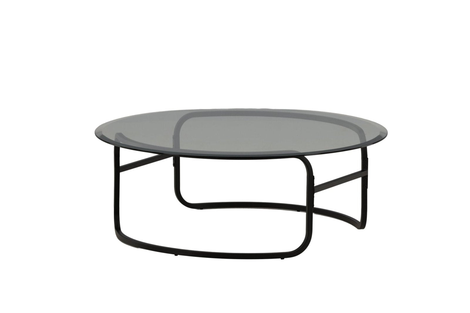 Furniture Fashion Lomma Soffbord Ø110, Svart - Azalea Home