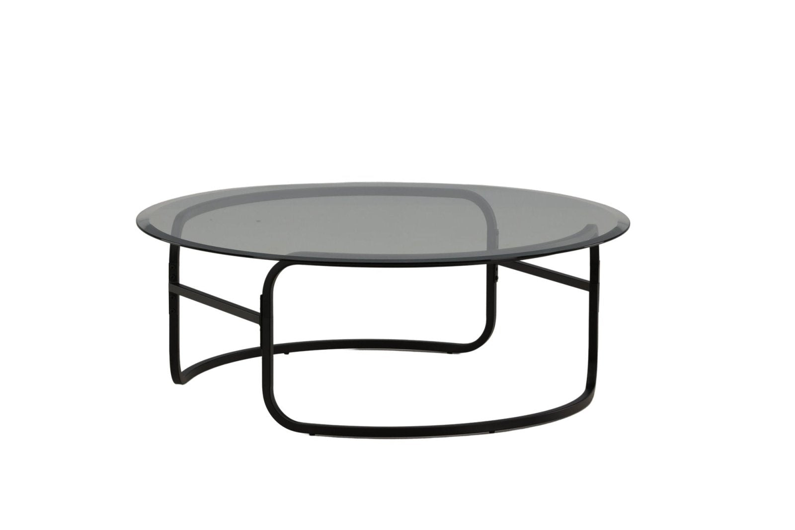 Furniture Fashion Lomma Soffbord Ø110, Svart - Azalea Home