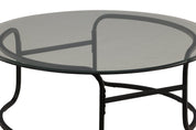 Furniture Fashion Lomma Soffbord Ø110, Svart - Azalea Home