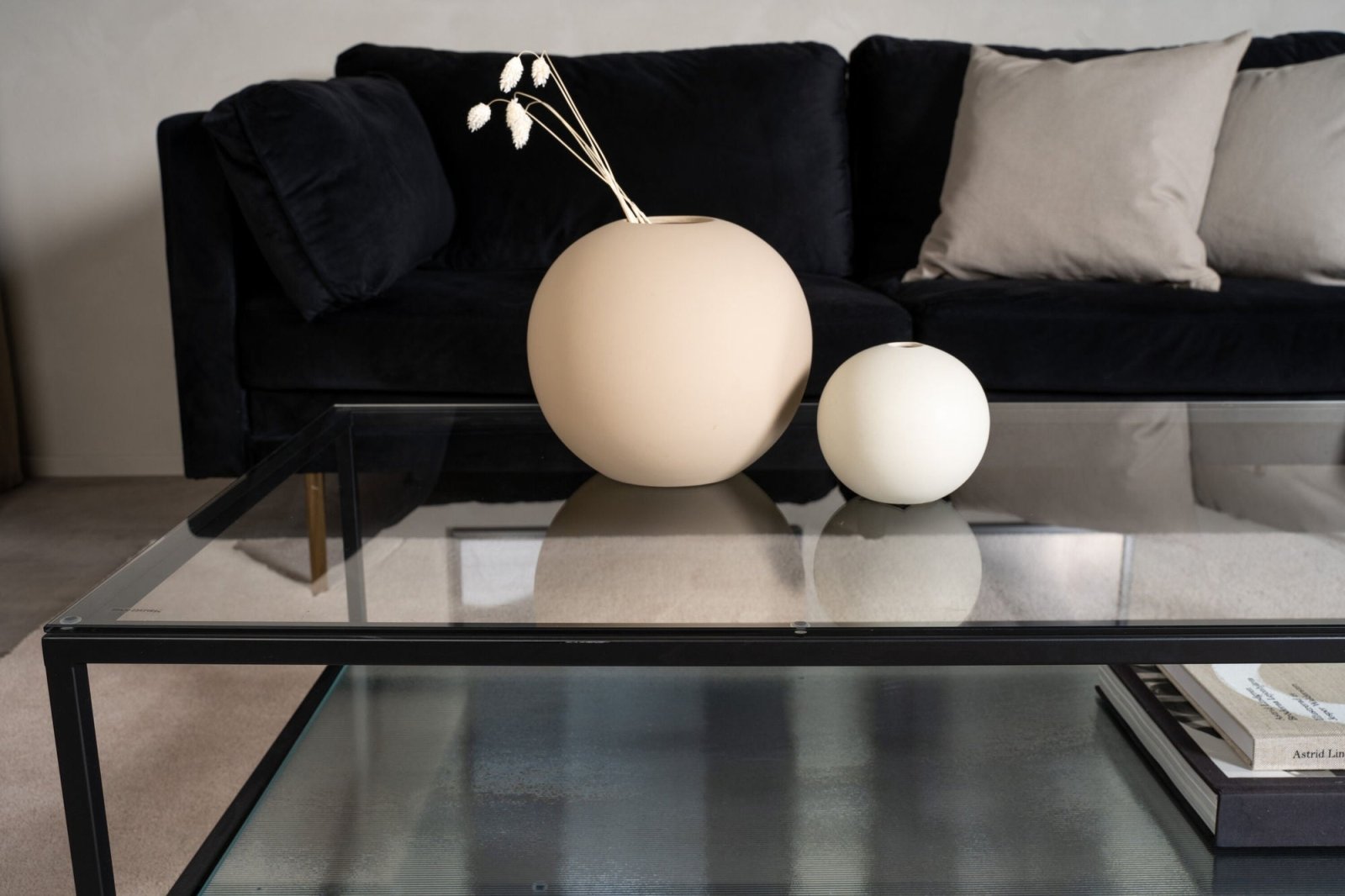 Furniture Fashion Maglehem Soffbord 60 x 130 cm, Svart - Azalea Home