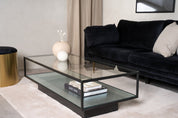 Furniture Fashion Maglehem Soffbord 60 x 130 cm, Svart - Azalea Home