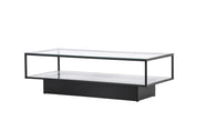 Furniture Fashion Maglehem Soffbord 60 x 130 cm, Svart - Azalea Home