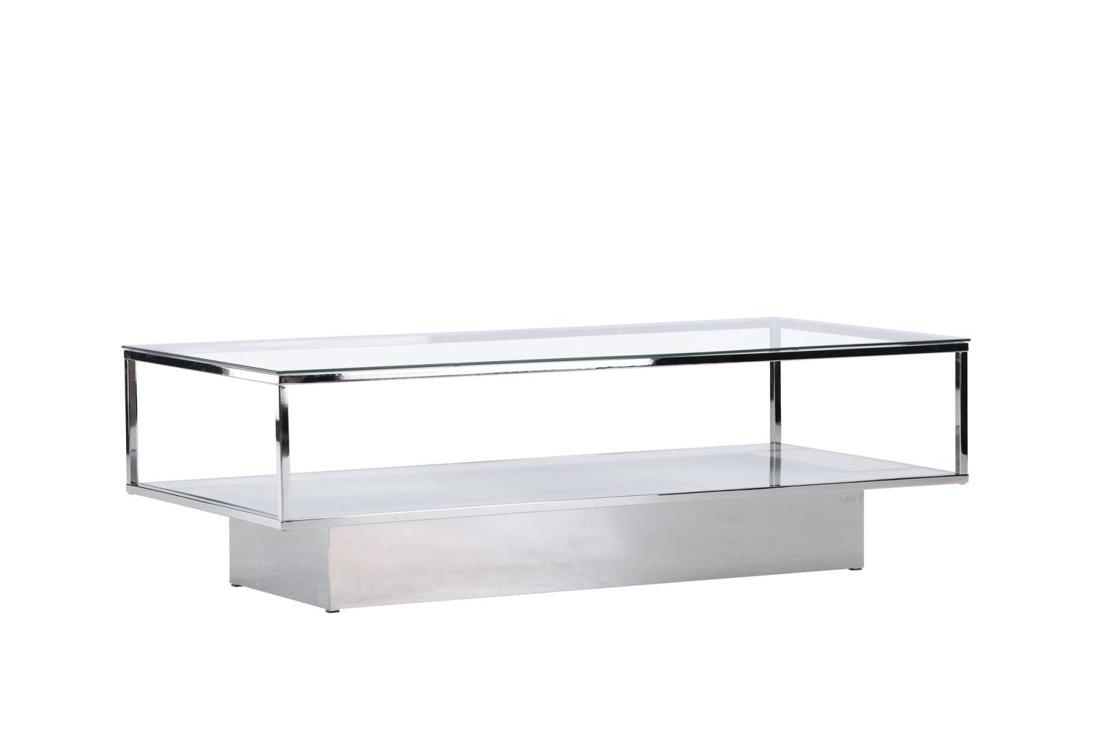 Furniture Fashion Maglehem Soffbord 60x130, Krom - Azalea Home