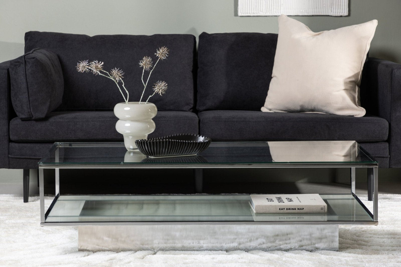 Furniture Fashion Maglehem Soffbord 60x130, Krom - Azalea Home