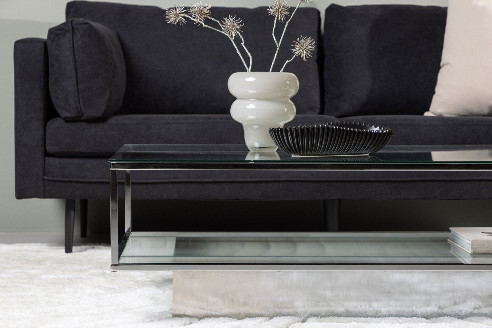 Furniture Fashion Maglehem Soffbord 60x130, Krom - Azalea Home